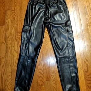 ZARA xs vegan leather pants